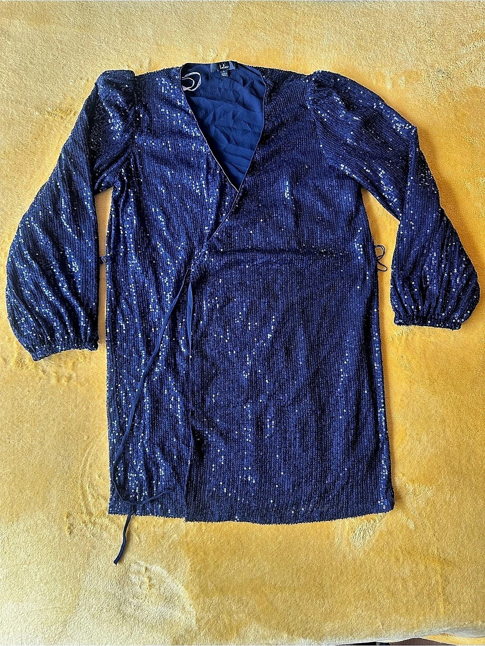 Lulu's Women's Blue Sequin Mini Dress